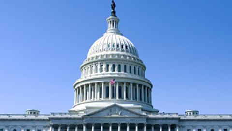 图为美国国会大厦。(大纪元)